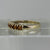 Madeira Citrine Five Stone Stacking Ring 9ct 9k Yellow Gold  - Size K 1/2