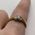 Diamond Cross Rope Design Ring 18ct 18k Yellow Gold - Size N 1/2