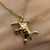 Turtle Tortoise Charm Pendant 9ct 9k Yellow Gold