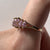 Marquise Pink Cubic Zirconia Ring 9ct 9K Yellow Gold - Size P