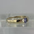 Iolite Solitaire Tension Set Ring 9ct 9k Yellow Gold - Size N