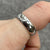 Diamond Flush Set Band Ring 9ct 9k White Gold - Size M