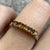 Madeira Citrine Five Stone Stacking Ring 9ct 9k Yellow Gold  - Size K 1/2