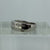 Diamond Chunky Band Ring 9ct 9k White Gold  - Size N 1/2