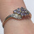 Tanzanite & Diamond Foliate Cluster Bypass Ring 9ct 9k Yellow Gold - Size Q