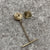 Embossed Tie Tack Pin Brooch Pendant 9ct 9k Yellow Gold