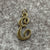 E Initial Script Pendant or Charm 9ct 9k Yellow Gold