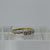 Antique Point Cut Diamond Trilogy Platinum 18ct 18k Yellow Gold - Size M 1/2