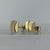 Chic Square Minimalist Gold Stud Earrings 9ct 9k Yellow Gold