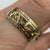 Embossed Starburst Band Ring 9ct 9k Yellow Gold  - Size Z+1