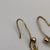 Cameo Vintage Dangle Drop Hook Earrings 9ct 9k Yellow Gold