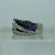 Diamond .75ct & Sapphire Shooting Star Ring 18ct 18k White Gold  - Size N 1/2