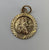 Saint Christopher Coin Pendant 9ct 9k Yellow Gold