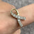 Cancer Awareness Ribbon CZ Pendant 9ct 9k Yellow Gold