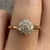 Diamond Cluster Ring 18ct 18k Yellow Gold - Size O 1/2