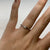 Solitaire Diamond Engagement Ring 9ct 9k White Gold - Size L