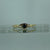 Sapphire Solitaire Dainty Stacking Ring 9ct 9k Yellow Gold  - Size O