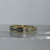 Diamond Two Tone Gold Channel Set Band Ring 10ct 10K Yellow Gold - Size O