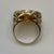 Half 1/2 Sovereign Filigree Ring 9ct 9k Yellow Gold - Size R