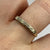 Diamond Illusion Set Half Eternity Ring 9ct 9k Yellow Gold  - Size M