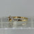 Diamond Solitaire With Accents Bypass Twist Ring 9ct 9k Yellow Gold - Size O