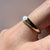 Opal In Set Domed Band Ring Chunky 5.5g 9ct 9K Yellow Gold - Size M