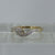 Diamond Solitaire Illusion Twist Accent Ring 9ct 9k Yellow Gold - Size N