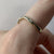 Diamond Wishbone Curve Ring 9ct 9K Yellow Gold - Size P