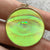 Holographic Trippy Eye Disc Pendant 9ct 9k Yellow Gold