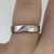 Diamond Detail Wedding Band Ring 18ct 18k White Gold - Size J 1/2