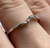 Diamond Wave Wishbone Style Ring 9ct 9k White Gold  - Size P