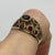 Garnet Filigree Cluster Band Ring 9ct 9k Yellow Gold - Size N