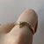 Diamond Wishbone Curve Ring 9ct 9K Yellow Gold - Size P