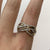 Diamond .20ct Twist Crossover Ring 9k 9ct Yellow Gold - Size N