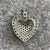 Tanzanite Encrusted Heart Pendant  Pendant 9ct 9k White Gold