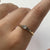 Antique Diamond .15ct Platinum Set Engagement Ring 18ct 18k Yellow Gold - Size P