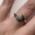 Diamond Cluster Crossover Bypass Ring 9ct 9k Yellow Gold  - Size K 1/2