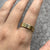 Ribbed Wedding Band Ring 18ct 18k Yellow Gold - Size Q 1/2