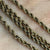 T-Bar Twist Rope Chain Necklace 9ct 9k Yellow Gold - 18"