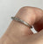 Diamond 0.08ct Half Eternity Ring 9ct 9k White Gold - Size I