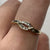 Diamond Crossover Twist Ring 9ct 9k Yellow Gold  - Size O