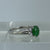 Jadeite & Diamond Ornate Ring Platinum 900 - Size G US 3 3/8