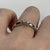 Diamond .15ct Solitaire Chunky Band Engagement Ring 9ct 9k White Gold - Size N