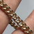 Victorian T-Bar Pendant Curb Chain Bracelet Stamped Links 9ct 9k Rose Gold - 8"