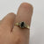 Sapphire & Diamond Halo Ring 9ct 9k Yellow Gold - Size P