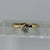 Diamond Solitaire Twist Ring 9ct 9K Yellow Gold - Size P