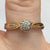 Diamond 0.15ct Cluster Ring 18ct 18k Yellow Gold  - Size M