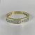 Illusion-Set Diamond Half Eternity Band Ring 9ct 9k Yellow Gold - Size K 1/2