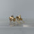 Cubic Zirconia 2ct Stud Earrings 9ct 9k Yellow Gold