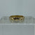 White Spinel Bezel Set Band Ring 18ct 18k Yellow Gold  - Size P